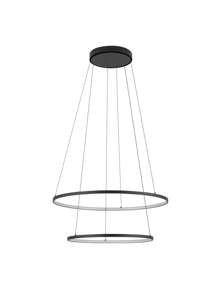 Pendant lamps circles - Nowodvorski CIRCOLO LED Pendant Ceiling Max wattage 35W LED 3000K Black 10814 - product kolory-swiatla.pl 1