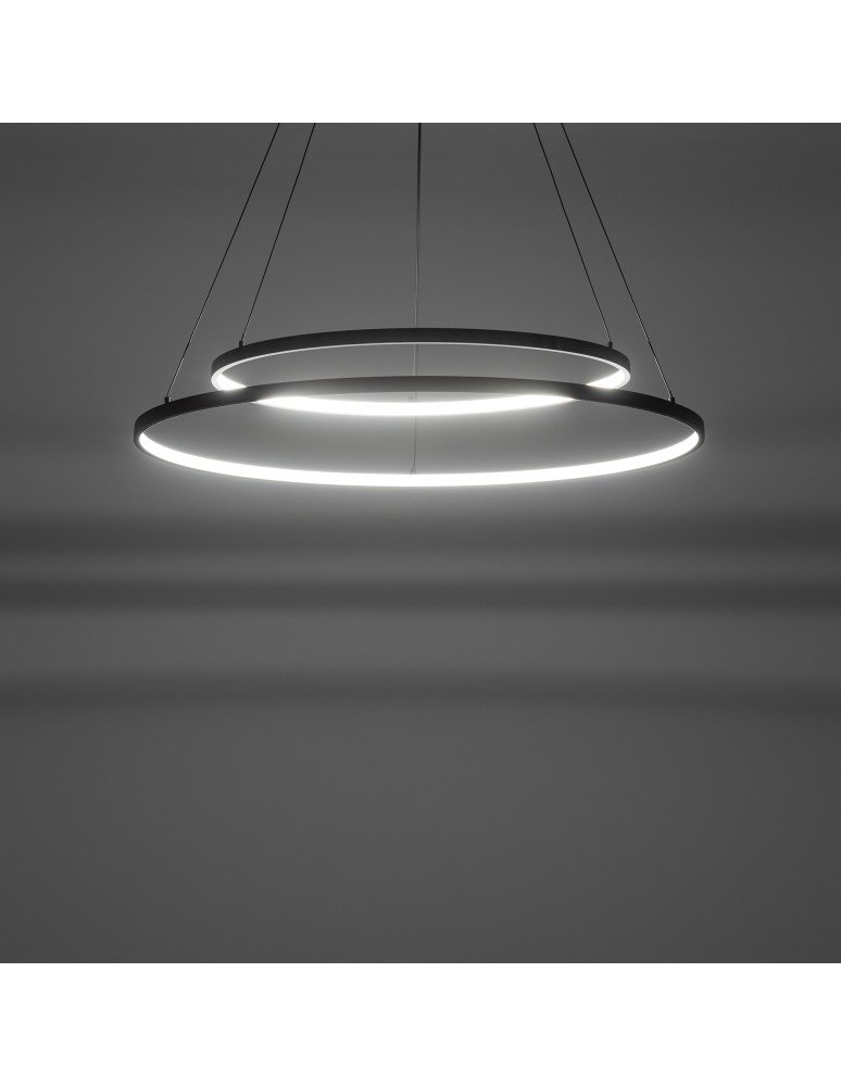 Pendant lamps circles - Nowodvorski CIRCOLO LED Pendant Ceiling Max wattage 35W LED 3000K Black 10814 - product kolory-swiatla.pl 3