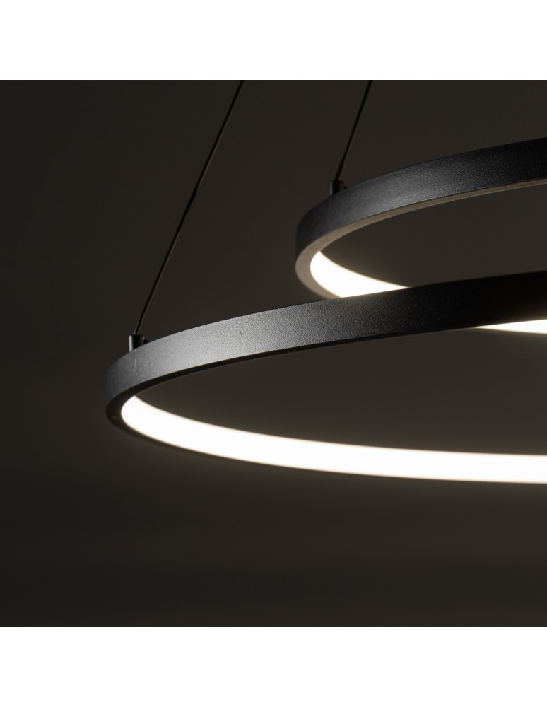 Pendant lamps circles - Nowodvorski CIRCOLO LED Pendant Ceiling Max wattage 35W LED 3000K Black 10814 - product kolory-swiatla.pl 4
