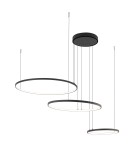 Pendant lamps circles - Nowodvorski CIRCOLO LED Pendant Ceiling Max power 45W LED 3000K Black 10817 - product 2