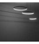 Pendant lamps circles - Nowodvorski CIRCOLO LED Pendant Ceiling Max power 45W LED 3000K Black 10817 - product 3