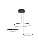 Pendant lamps circles - Nowodvorski CIRCOLO LED Pendant Ceiling Max power 45W LED 3000K Black 10817 - product 4
