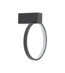 Ring wall lamps - Nowodvorski CIRCOLO LED XS Wall lamp Max power 9W LED 3000K Black 10808 - product 1
