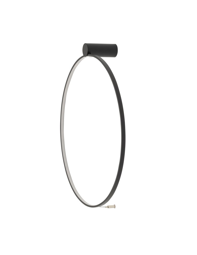 Ring wall lamps - Nowodvorski CIRCOLO LED M Ceiling Plafond Max power 21W LED 3000K Black 10815 - product kolory-swiatla.pl 1