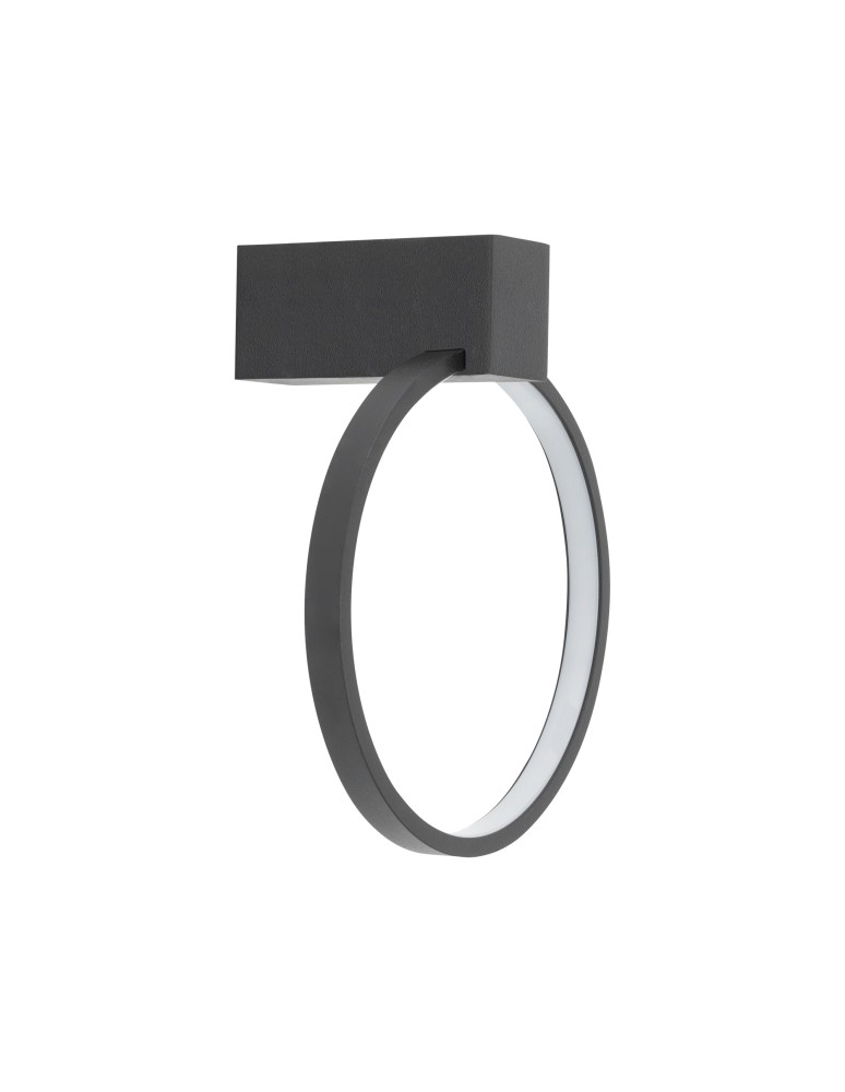Ring wall lamps - Nowodvorski CIRCOLO LED XS Wall lamp Max power 9W LED 4000K Black 10858 - product kolory-swiatla.pl 1