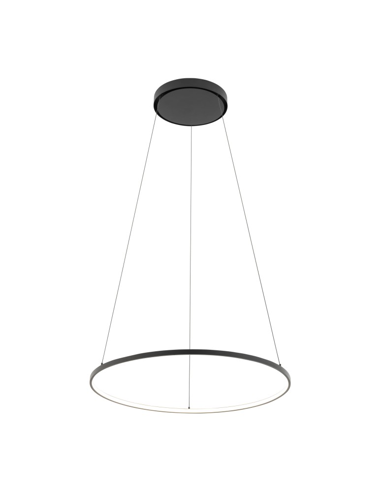 Pendant lamps circles - Nowodvorski CIRCOLO LED M Ceiling Pendant Max power 21W LED 4000K Black 10862 - product kolory-swiatla.pl 2