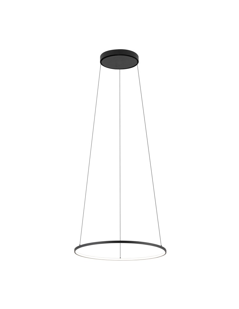 Pendant lamps circles - Nowodvorski CIRCOLO LED S Ceiling Pendant Max power 18W LED 4000K Black 10863 - product kolory-swiatla.pl 2