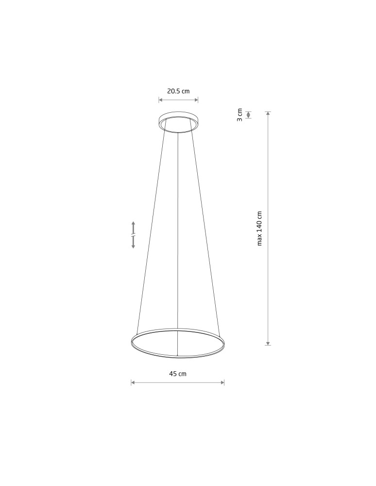 Pendant lamps circles - Nowodvorski CIRCOLO LED S Ceiling Pendant Max power 18W LED 4000K Black 10863 - product kolory-swiatla.pl 3