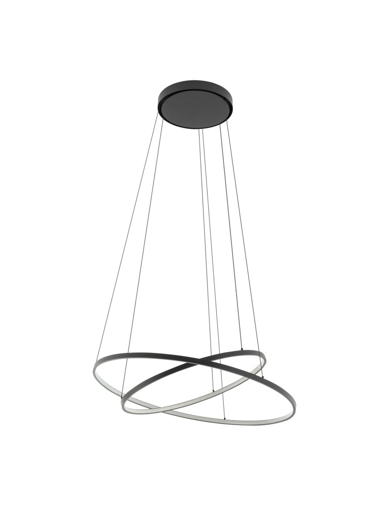 Pendant lamps circles - Nowodvorski CIRCOLO LED Pendant Ceiling Max wattage 35W LED 4000K Black 10864 - product kolory-swiatla.pl 3