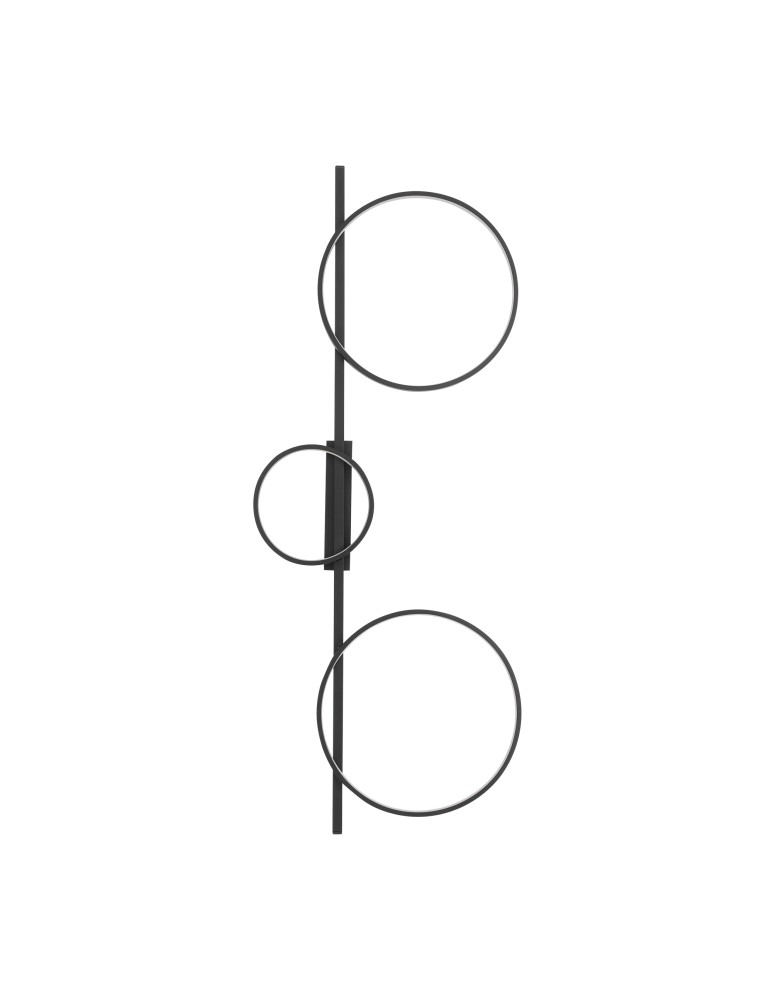 Ring ceiling lamps - Nowodvorski CIRCOLO LED Ceiling Plafond Max power 33W LED 4000K Black 10866 - product kolory-swiatla.pl 1