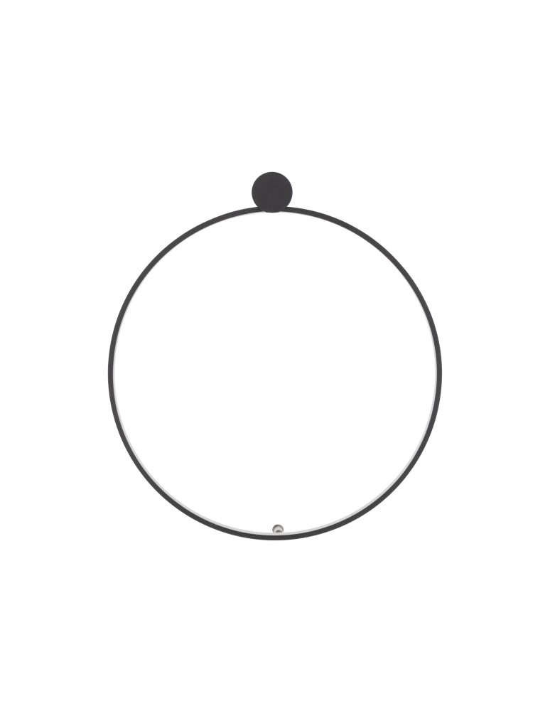 Ring ceiling lamps - Nowodvorski CIRCOLO LED S Ceiling Plafond Max power 18W LED 4000K Black 10930 - product kolory-swiatla.pl 3