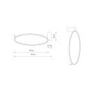 Ring ceiling lamps - Nowodvorski CIRCOLO LED S Ceiling Plafond Max power 18W LED 4000K Black 10930 - product 5