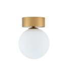 Ceiling lamps spheres - Nowodvorski KIER S Ceiling Plafond/Surround Max wattage 12W G9 Satin Gold 10623 - product 1
