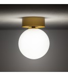 Ceiling lamps spheres - Nowodvorski KIER S Ceiling Plafond/Surround Max wattage 12W G9 Satin Gold 10623 - product 2