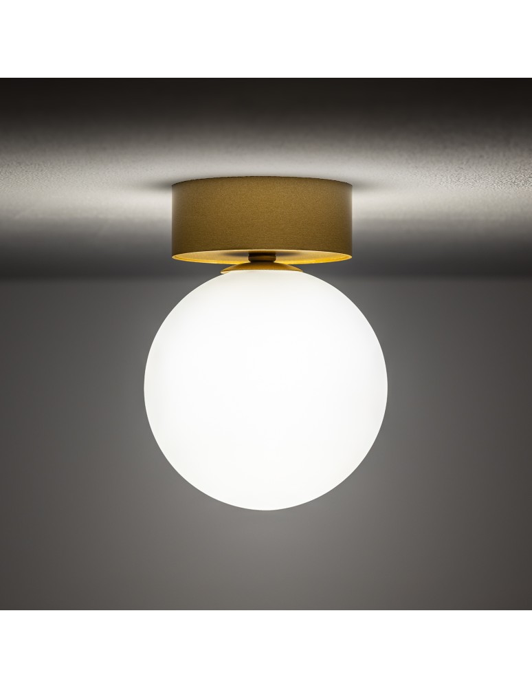Ceiling lamps spheres - Nowodvorski KIER S Ceiling Plafond/Surround Max wattage 12W G9 Satin Gold 10623 - product kolory-swiatla.pl 2