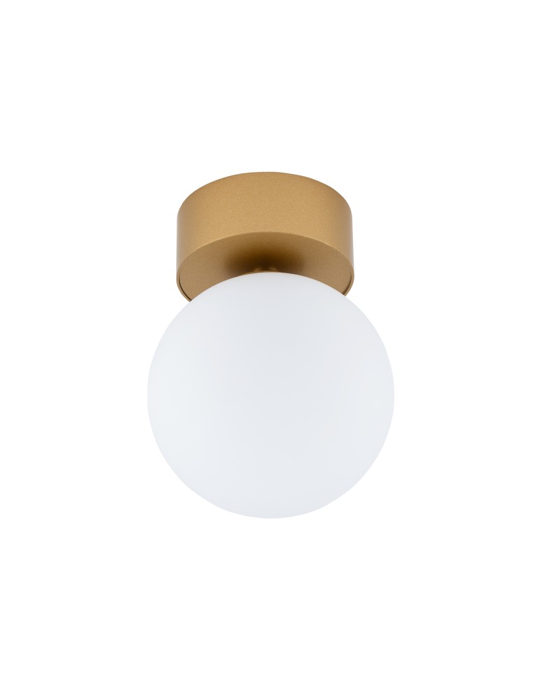 Ceiling lamps spheres - Nowodvorski KIER S Ceiling Plafond/Surround Max wattage 12W G9 Satin Gold 10623 - product kolory-swiatla.pl 3