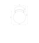 Ceiling lamps spheres - Nowodvorski KIER S Ceiling Plafond/Surround Max wattage 12W G9 Satin Gold 10623 - product 6