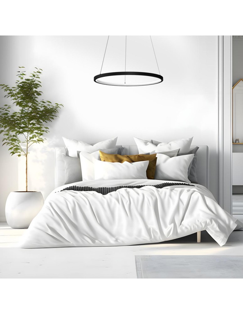 Pendant lamps circles - Milagro ROTONDA BLACK 27W LED pendant lamp ML7939 - product kolory-swiatla.pl 6