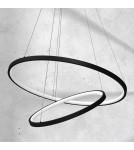 Pendant lamps circles - Milagro ROTONDA BLACK 51W LED pendant lamp ML7942 - product 3