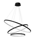 Pendant lamps circles - Milagro ROTONDA BLACK 93W LED pendant lamp ML7945 - product 1