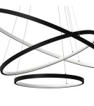 Pendant lamps circles - Milagro ROTONDA BLACK 93W LED pendant lamp ML7945 - product 2