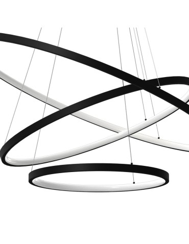 Milagro ROTONDA BLACK 93W LED pendant lamp ML7945 - product 2