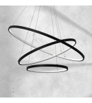 Pendant lamps circles - Milagro ROTONDA BLACK 93W LED pendant lamp ML7945 - product 3