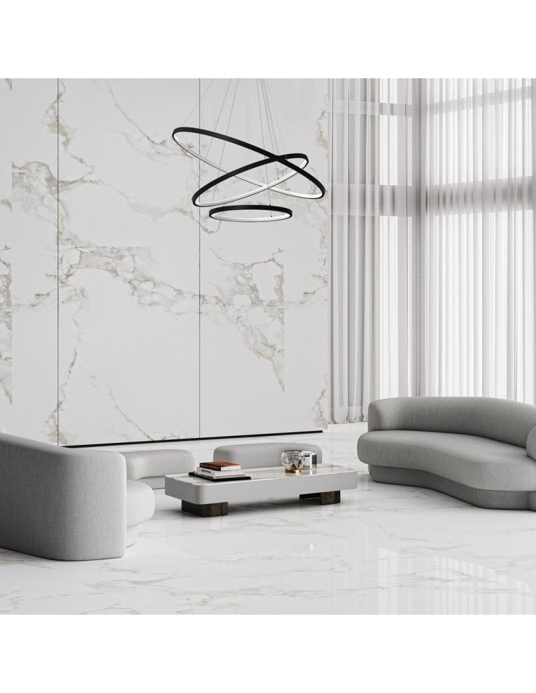 Pendant lamps circles - Milagro ROTONDA BLACK 93W LED pendant lamp ML7945 - product kolory-swiatla.pl 4