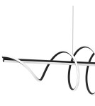 Pendant lamps over the island - Milagro TWIST BLACK 90W LED Pendant Lamp ML8608. - product 2