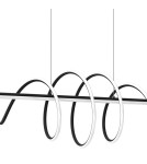 Pendant lamps over the island - Milagro TWIST BLACK 90W LED Pendant Lamp ML8608. - product 3