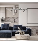 Pendant lamps over the island - Milagro TWIST BLACK 90W LED Pendant Lamp ML8608. - product 4