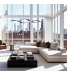 Pendant lamps over the island - Milagro GRANT BLACK 38W LED Pendant Lamp ML8609 - product 3