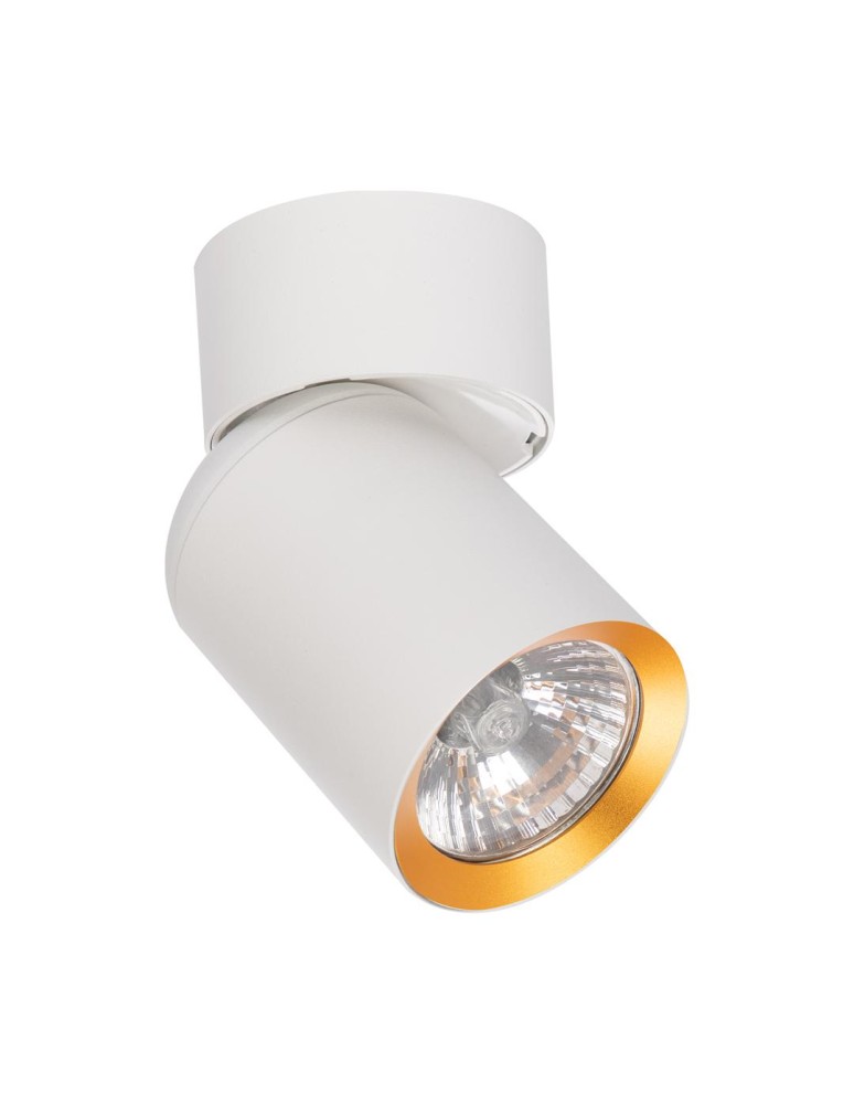 Adjustable ceiling lamps - spots - Milagro Spot Andy 1xGU10 White + Gold ML9932 - product kolory-swiatla.pl 1