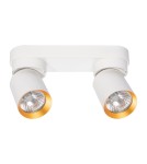 Adjustable ceiling lamps - spots - Milagro Andy Ceiling Lamp 2xGU10 White + Gold ML9934 - product 1