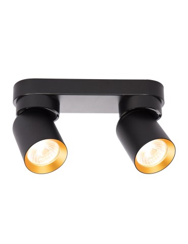 Milagro Andy Ceiling Lamp 2xGU10 Black + Gold ML9935 - product 2