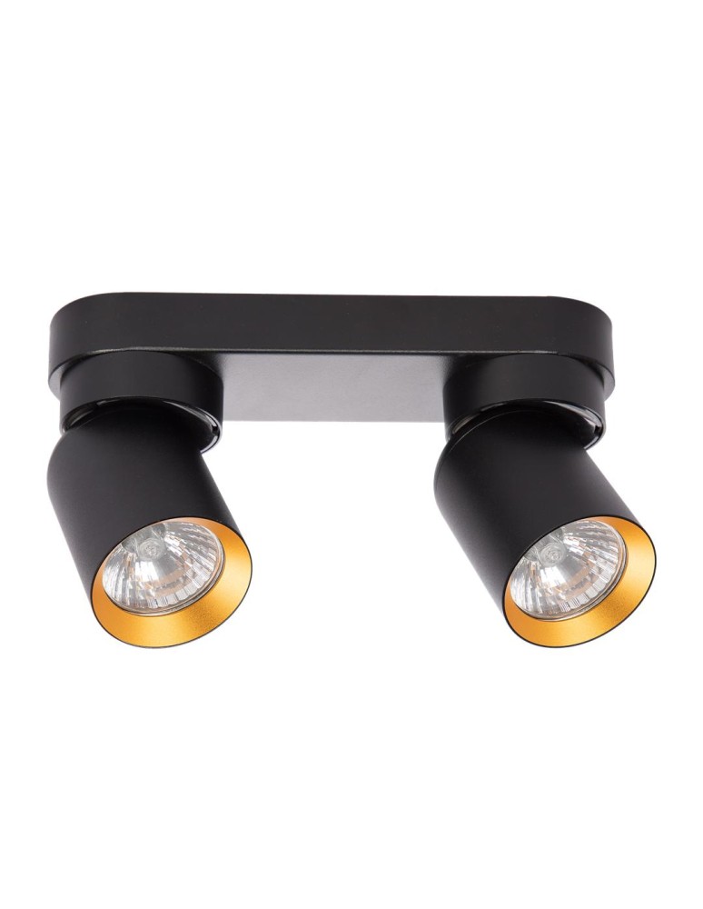 Adjustable ceiling lamps - spots - Milagro Andy Ceiling Lamp 2xGU10 Black + Gold ML9935 - product kolory-swiatla.pl 5