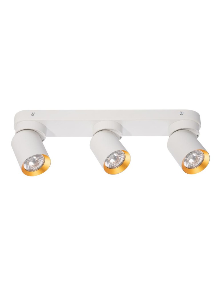 Adjustable ceiling lamps - spots - Milagro Andy Ceiling Lamp 3xGU10 White + Gold ML9936 - product kolory-swiatla.pl 1