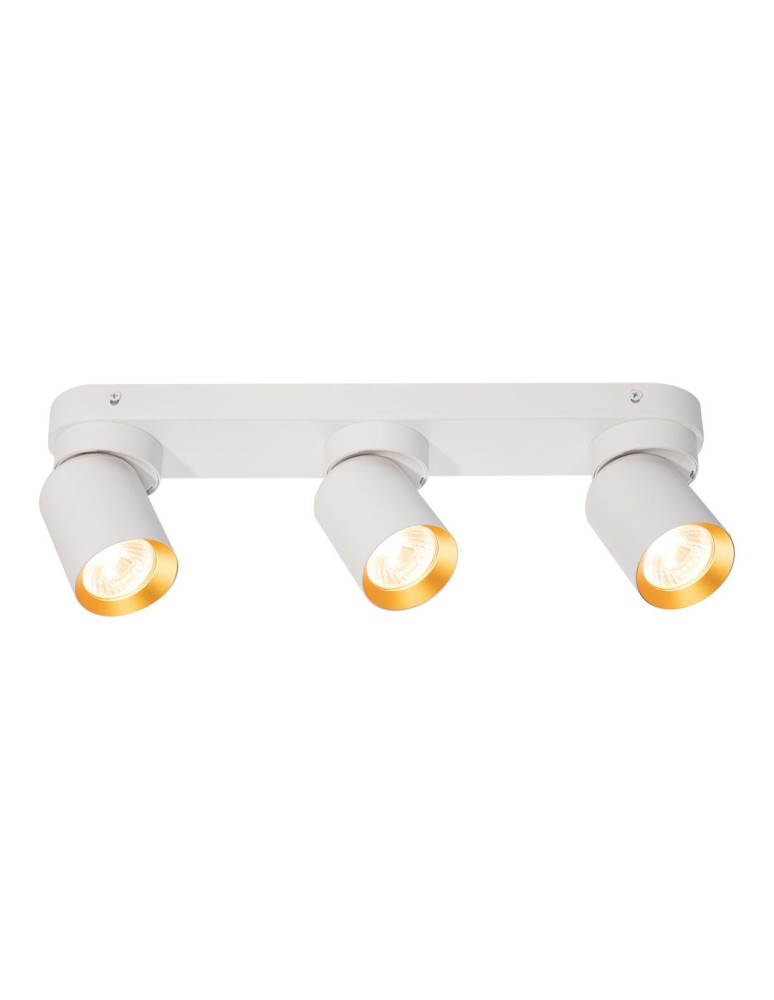 Adjustable ceiling lamps - spots - Milagro Andy Ceiling Lamp 3xGU10 White + Gold ML9936 - product kolory-swiatla.pl 2