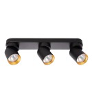 Adjustable ceiling lamps - spots - Milagro Andy Ceiling Lamp 3xGU10 Black + Gold ML9937 - product 1