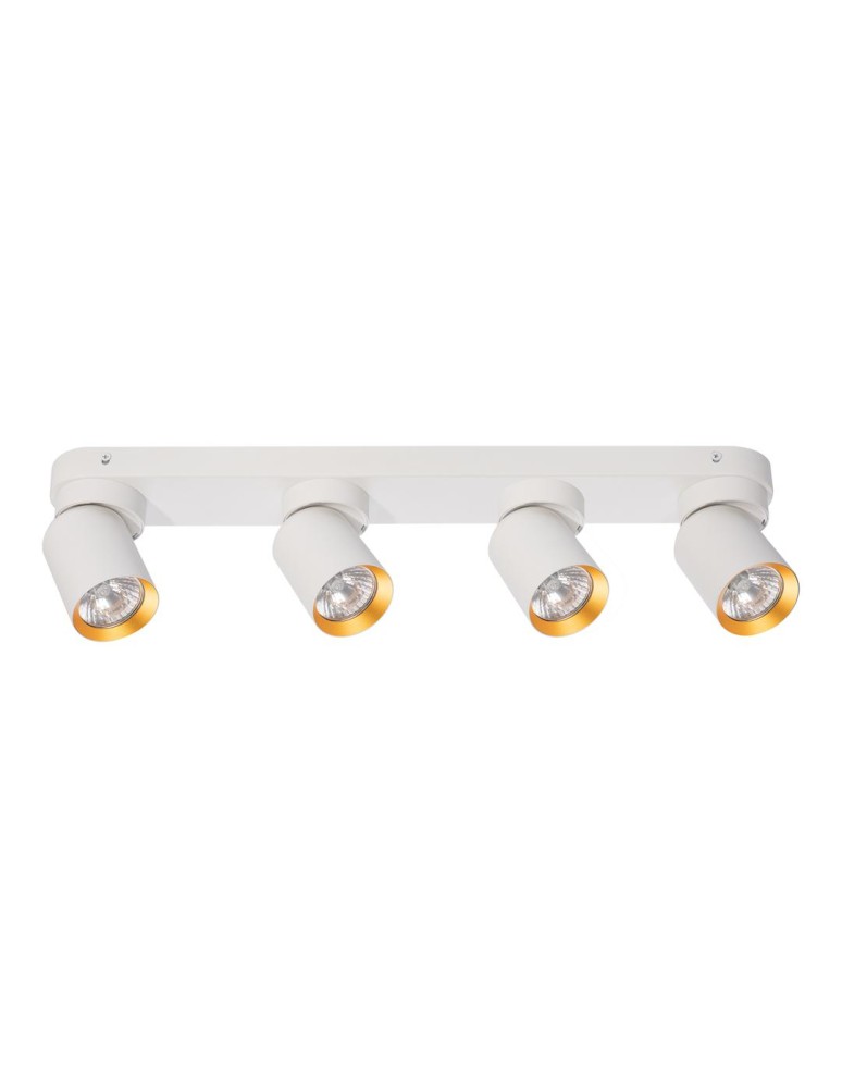 Adjustable ceiling lamps - spots - Milagro Andy Ceiling Lamp 4xGU10 White + Gold ML9938 - product kolory-swiatla.pl 1