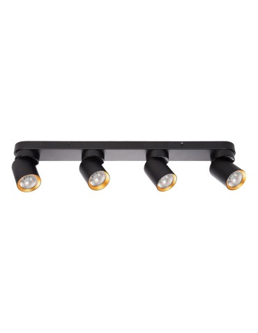Milagro Andy Ceiling Lamp 4xGU10 Black + Gold ML9939