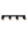 Milagro Andy Ceiling Lamp 4xGU10 Black + Gold ML9939