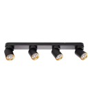 Adjustable ceiling lamps - spots - Milagro Andy Ceiling Lamp 4xGU10 Black + Gold ML9939 - product 5