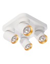 Milagro Lampa Sufitowa Andy 4xGU10 Kwadrat Biały + Złoty ML9940