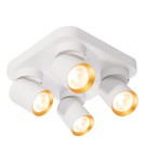 Adjustable ceiling lamps - spots - Milagro Andy Ceiling Lamp 4xGU10 Square White + Gold ML9940 - product 2