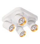Adjustable ceiling lamps - spots - Milagro Andy Ceiling Lamp 4xGU10 Square White + Gold ML9940 - product 5