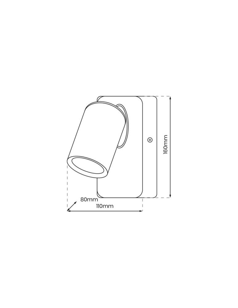 Adjustable wall lamps - Milagro Wall lamp Andy 1xGU10 White + Gold ML9942 - product kolory-swiatla.pl 4