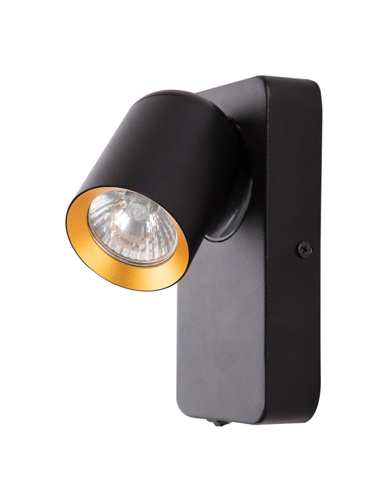 Adjustable wall lamps - Milagro Wall lamp Andy 1xGU10 Black + Gold ML9943 - product kolory-swiatla.pl 1