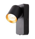 Adjustable wall lamps - Milagro Wall lamp Andy 1xGU10 Black + Gold ML9943 - product 2
