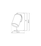 Adjustable wall lamps - Milagro Wall lamp Andy 1xGU10 Black + Gold ML9943 - product 4